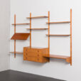 23371 threebay teak wall unit -3