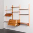 23371 threebay teak wall unit -4