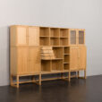 23441 freestanding oak wall unit-5