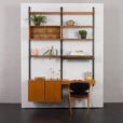 Cadovius wall unit with desk