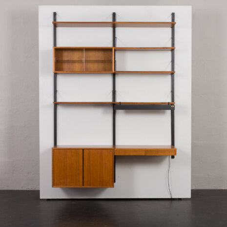 23494 Poul Cadovius walnut wall unit with desk-7 23494 Poul Cadovius walnut wall unit with desk-7