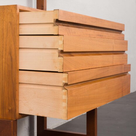 23495 Poul Cadovius free standing wall unit in walnut, Denmark 1960s-13 23495 Poul Cadovius free standing wall unit in walnut, Denmark 1960s-13