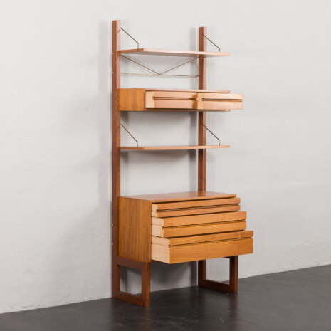 23495 Poul Cadovius free standing wall unit in walnut, Denmark 1960s-4 23495 Poul Cadovius free standing wall unit in walnut, Denmark 1960s-4