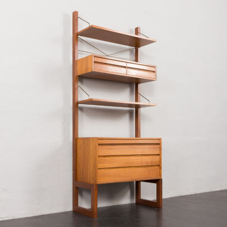 23495 Poul Cadovius free standing wall unit in walnut, Denmark 1960s-6 23495 Poul Cadovius free standing wall unit in walnut, Denmark 1960s-6