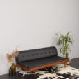 23504 Danish mid century daybed with removable backrest and hiden blankets compartment , Denmark 1960s-1