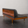 23504 Danish mid century daybed with removable backrest and hiden blankets compartment , Denmark 1960s-11
