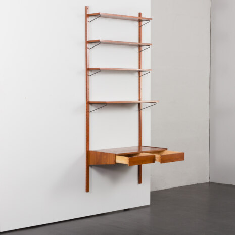 23507 Danish vintage desk unit in teak in the style of Poul Cadovius, 1960s-4 23507 Danish vintage desk unit in teak in the style of Poul Cadovius, 1960s-4