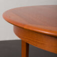 23513 Vintage Danish teak round extension table by Svend Aage Madsen for Knudsen, 1960s-16