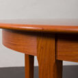 23513 Vintage Danish teak round extension table by Svend Aage Madsen for Knudsen, 1960s-17