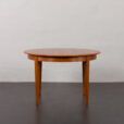 23513 Vintage Danish teak round extension table by Svend Aage Madsen for Knudsen, 1960s-5