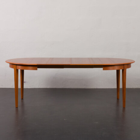 23513 Vintage Danish teak round extension table by Svend Aage Madsen for Knudsen, 1960s-6 23513 Vintage Danish teak round extension table by Svend Aage Madsen for Knudsen, 1960s-6