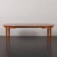 23513 Vintage Danish teak round extension table by Svend Aage Madsen for Knudsen, 1960s-6