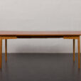 23515 Danish vintage teak drop leaf table with two inner plates.-4