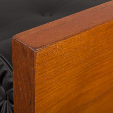 23524 Danish daybed in teak and black leather by Horsens Mobelfabrik, 1960s-11 23524 Danish daybed in teak and black leather by Horsens Mobelfabrik, 1960s-11