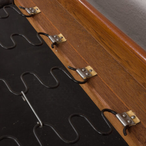 23524 Danish daybed in teak and black leather by Horsens Mobelfabrik, 1960s-16 23524 Danish daybed in teak and black leather by Horsens Mobelfabrik, 1960s-16