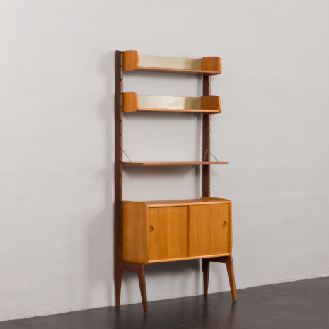 23530 Ergo free standing teak bookcase by Jonh Texmon, Norway 1960s-3 23530 Ergo free standing teak bookcase by Jonh Texmon, Norway 1960s-3