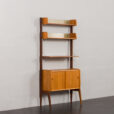 23530 Ergo free standing teak bookcase by Jonh Texmon, Norway 1960s-3