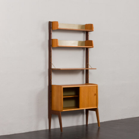 23530 Ergo free standing teak bookcase by Jonh Texmon, Norway 1960s-4 23530 Ergo free standing teak bookcase by Jonh Texmon, Norway 1960s-4