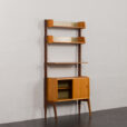 23530 Ergo free standing teak bookcase by Jonh Texmon, Norway 1960s-4