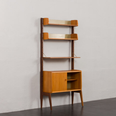 23530 Ergo free standing teak bookcase by Jonh Texmon, Norway 1960s-5 23530 Ergo free standing teak bookcase by Jonh Texmon, Norway 1960s-5