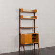 23530 Ergo free standing teak bookcase by Jonh Texmon, Norway 1960s-5