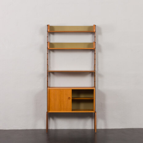 23530 Ergo free standing teak bookcase by Jonh Texmon, Norway 1960s-6 23530 Ergo free standing teak bookcase by Jonh Texmon, Norway 1960s-6