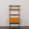 23530 Ergo free standing teak bookcase by Jonh Texmon, Norway 1960s-8
