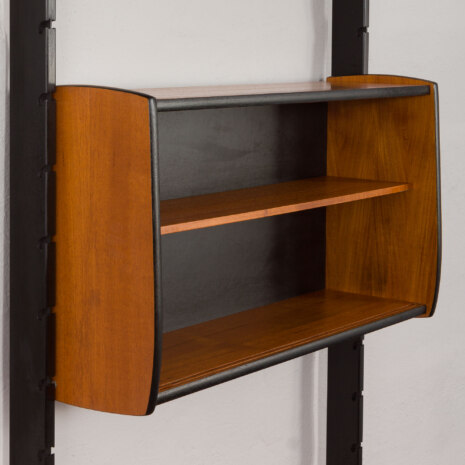 23531 Upcycled Ergo vintage wall unit in teak and black varnish, Norway 1960s-11 23531 Upcycled Ergo vintage wall unit in teak and black varnish, Norway 1960s-11