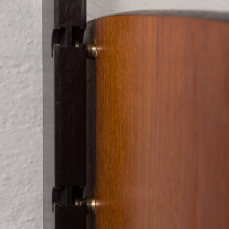 23531 Upcycled Ergo vintage wall unit in teak and black varnish, Norway 1960s-16 23531 Upcycled Ergo vintage wall unit in teak and black varnish, Norway 1960s-16