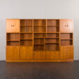 23538 Danish extra large mid century teak modular bookcase in the style of Borge Mogensen, 1970s-7