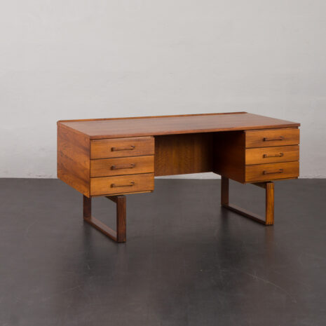 23560 Mid-Century Rosewood Freestanding Desk by Torben Valeur _ Henning Jensen for Dyrlund, 1960s-3 23560 Mid-Century Rosewood Freestanding Desk by Torben Valeur _ Henning Jensen for Dyrlund, 1960s-3