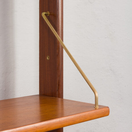 23365 Meuble mural scandinave indépendant à deux compartiments en teck, datant du milieu du siècle dernier, Norvège, années 1960-14 23365 Meuble mural scandinave indépendant à deux compartiments en teck, datant du milieu du siècle dernier, Norvège, années 1960-14