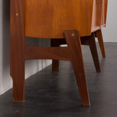 23365 Meuble mural scandinave indépendant à deux compartiments en teck, datant du milieu du siècle dernier, Norvège, années 1960-19 23365 Meuble mural scandinave indépendant à deux compartiments en teck, datant du milieu du siècle dernier, Norvège, années 1960-19