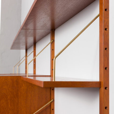 23533 Danish teak 3 bay wall unit in Poul Cadovius style 1970s-18 23533 Danish teak 3 bay wall unit in Poul Cadovius style 1970s-18