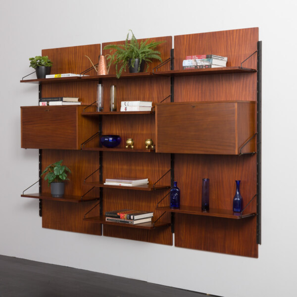 Italian mid century 3 section wall unit attr. to Ico Parisi, 1960s