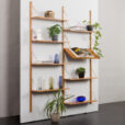 23561 Mid century ucycled wall unit with expository shelf in the style of Poul Cadovius.-2