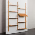 23561 Mid century ucycled wall unit with expository shelf in the style of Poul Cadovius.-3