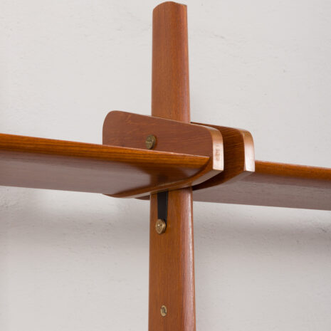 22114 italian freestanding threebay teak wallunit-14 22114 italian freestanding threebay teak wallunit-14