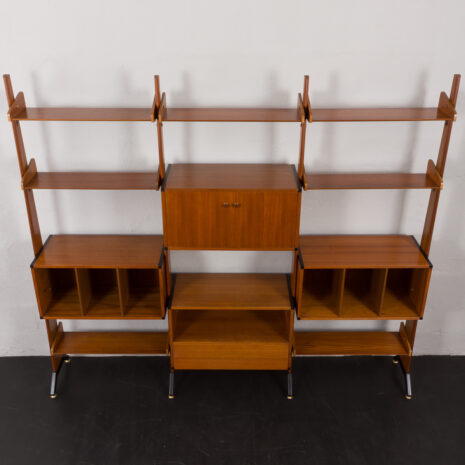 22114 italian freestanding threebay teak wallunit-7 22114 italian freestanding threebay teak wallunit-7