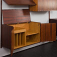 23236 Hansen & Guldborg mid century rosewood 4 bay wall unit, Denmark, 1960s.-17
