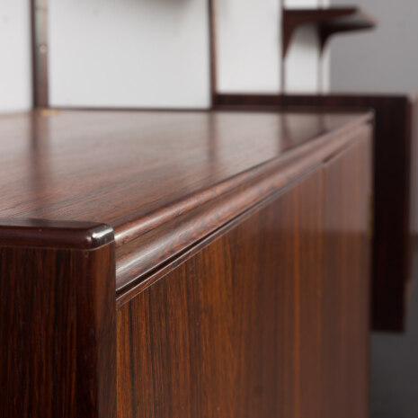23236 Hansen & Guldborg mid century rosewood 4 bay wall unit, Denmark, 1960s.-22 23236 Hansen & Guldborg mid century rosewood 4 bay wall unit, Denmark, 1960s.-22