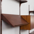 23236 Hansen & Guldborg mid century rosewood 4 bay wall unit, Denmark, 1960s.-23
