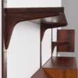 23236 Hansen & Guldborg mid century rosewood 4 bay wall unit, Denmark, 1960s.-28