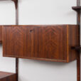 23236 Hansen & Guldborg mid century rosewood 4 bay wall unit, Denmark, 1960s.-31