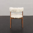 23249 Kai Kristiansen fire chair in sheepskin, Denmark 1960s-5