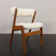 23249 Kai Kristiansen fire chair in sheepskin, Denmark 1960s-7