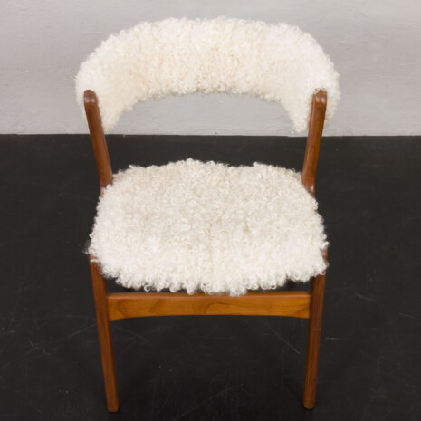 23249 Kai Kristiansen fire chair in sheepskin, Denmark 1960s-8 23249 Kai Kristiansen fire chair in sheepskin, Denmark 1960s-8