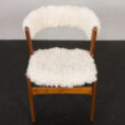 23249 Kai Kristiansen fire chair in sheepskin, Denmark 1960s-8