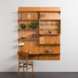 23318 Poul Cadovius oak wall unit with back panels for Cado, 1970s-1