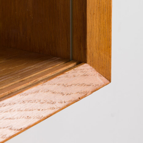 23318 Poul Cadovius oak wall unit with back panels for Cado, 1970s-10 23318 Poul Cadovius oak wall unit with back panels for Cado, 1970s-10